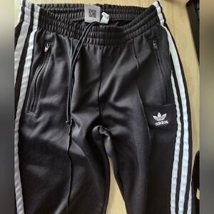 Adidas Black and White Joggers